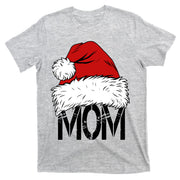 Christmas Santa Hat Mom T-Shirt