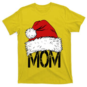 Christmas Santa Hat Mom T-Shirt