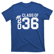 Class Of 2036 Grow With Me Kindergarten Back To School T-Shirt