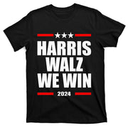 Classic Retro Vote For Harris Walz We Win 2024 Election T-Shirt