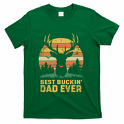 Vintage Best Buckin Dad Ever Deer Hunters Dad Hunting Gift T-Shirt