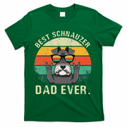 Dog Vintage Best Schnauzer Dad Ever Fathers Day T-Shirt