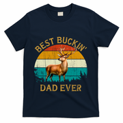 Vintage Retro Style Whitetailed Deer Best Buckin Dad Ever Great Gift T-Shirt