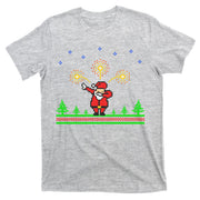 Dabbing Santa 8-Bit Ugly Christmas T-Shirt
