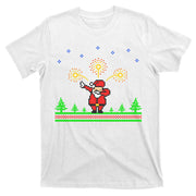 Dabbing Santa 8-Bit Ugly Christmas T-Shirt