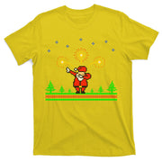 Dabbing Santa 8-Bit Ugly Christmas T-Shirt