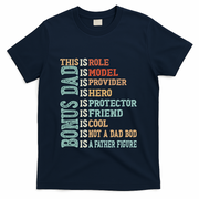 Bonus Dad Definition Is Not A Dad Bod ItS A Father Figure Great Gift T-Shirt