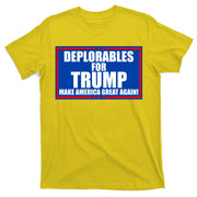 Deplorables For Trump Make America Great Again T-Shirt