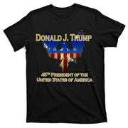 Donald J. Trump 45th President of the USA Eagle Splatter T-Shirt