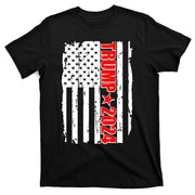 Donald Trump 2024 Distressed US Flag T-Shirt