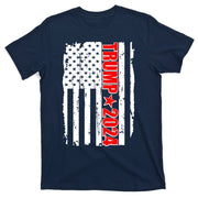Donald Trump 2024 Distressed US Flag T-Shirt