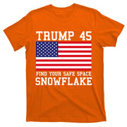 Donald Trump 45 Find Your Safe Space Snowflake USA T-Shirt