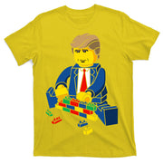 Donald Trump Building a Wall out of Toys T-Shirt