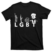 Donald Trump LGBT Liberty Guns Beer Trump T-Shirt