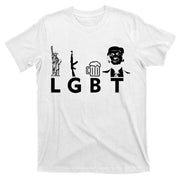 Donald Trump LGBT Liberty Guns Beer Trump T-Shirt
