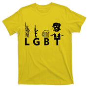 Donald Trump LGBT Liberty Guns Beer Trump T-Shirt