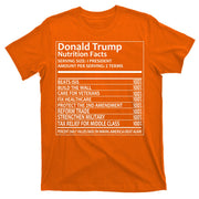 Donald Trump Nutrition Facts T-Shirt