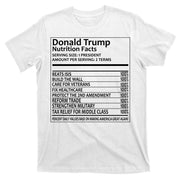 Donald Trump Nutrition Facts T-Shirt