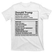 Donald Trump Nutrition Facts Political Humor T-Shirt