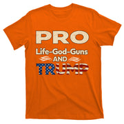 Donald Trump Pro Life God Gun T-Shirt