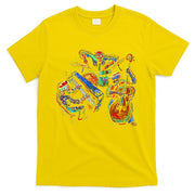 Dancing Skeleton Music Band T-Shirt