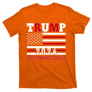 Donald Trump 2024 Keep America Great Usa Flag T-Shirt