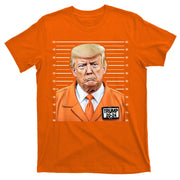 Donald Trump Mug Shot 2024 Orange Jail Suit T-Shirt