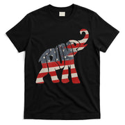 Donald Trump Vintage Republican Elephant USA Flag T-Shirt