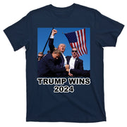 Donald Trump Wins 2024 Election Gun Shot Fired At Rally T-Shirt