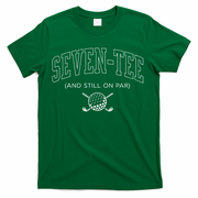 Seven And Still On Par 70th Birthday Golf Father Grand T-Shirt