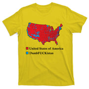 Electoral Map 2024 Donald Trump United States Of America Dumbfuckistan T-Shirt