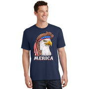 Eagle Mullet 4th Of July USA American Flag Merica T-Shirt