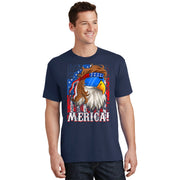 Eagle Mullet 4th Of July USA American Flag Vintage Merica T-Shirt