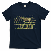 Gsp Dad Camo American Flag German Shorthaired Pointer Dog T-Shirt