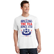 Funny 4th Of July Spilling The Tea Since 1773 Shirts History Teacher T-Shirt