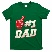 Athletic # 1 Dad Number 1 Father Dad FatherS Day Gift T-Shirt