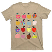 Folk Art Apples Back To School Teacher Funny T-Shirt