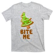 Funny Christmas Cookie Bite Me T-Shirt