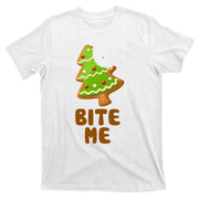Funny Christmas Cookie Bite Me T-Shirt