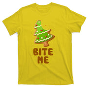 Funny Christmas Cookie Bite Me T-Shirt