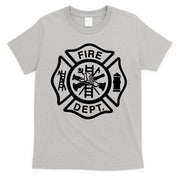 Fire Dept Emblem Badge Firefighter Logo T-Shirt