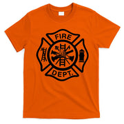 Fire Dept Emblem Badge Firefighter Logo T-Shirt