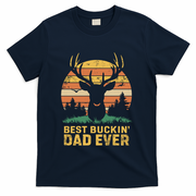 Vintage Best Buckin Dad Ever Deer Hunters Dad Hunting Gift T-Shirt