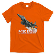 F-15C Eagle Poster – High-Speed Air Superiority Jet Design T-Shirt