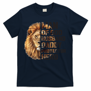 Man Of God Husband Daddy Protector Hero Dad Lion Father's Day T-Shirt