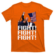 Fight Fight Fight Usa Flag Donald Trump 2024 Rally Presidential Election T-Shirt