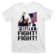Fight Fight Fight Usa Flag Donald Trump 2024 Rally Presidential Election T-Shirt