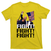 Fight Fight Fight Usa Flag Donald Trump 2024 Rally Presidential Election T-Shirt
