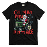 Farm Fun To Ride Santa Tractor Christmas T-Shirt