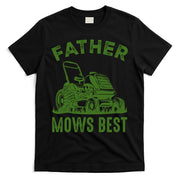 Father Mows Best Retro Vintage Funny Dad T-Shirt